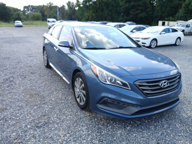 Blue 2015 Hyundai Sonata Sport FWD Sedan Front-Wheel Drive 6-Speed Automatic