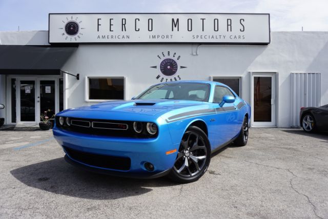Blue 2016 Dodge Challenger Coupe Rear-Wheel Drive Automatic