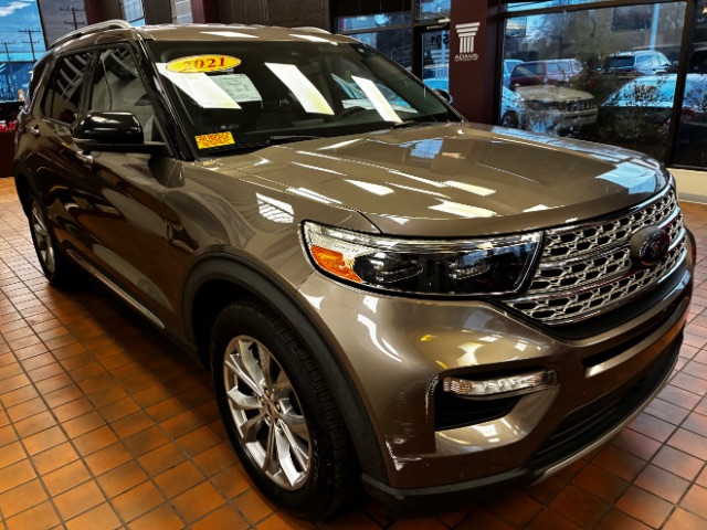 Stone Gray Metallic 2021 Ford Explorer Limited RWD SUV / Crossover Rear-Wheel Drive Automatic