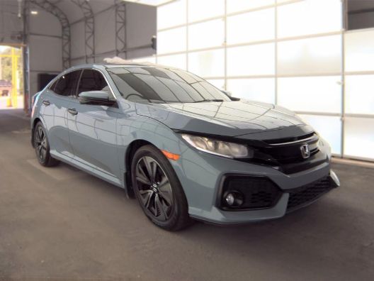 Aegean Blue Metallic 2017 Honda Civic Hatchback Hatchback Front-Wheel Drive Continuously Variable Transmission