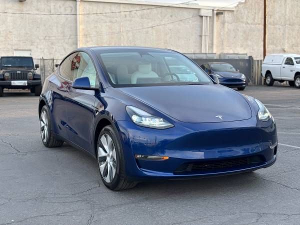 Deep Blue Metallic 2023 Tesla Model Y Long Range AWD SUV / Crossover All-Wheel Drive Automatic