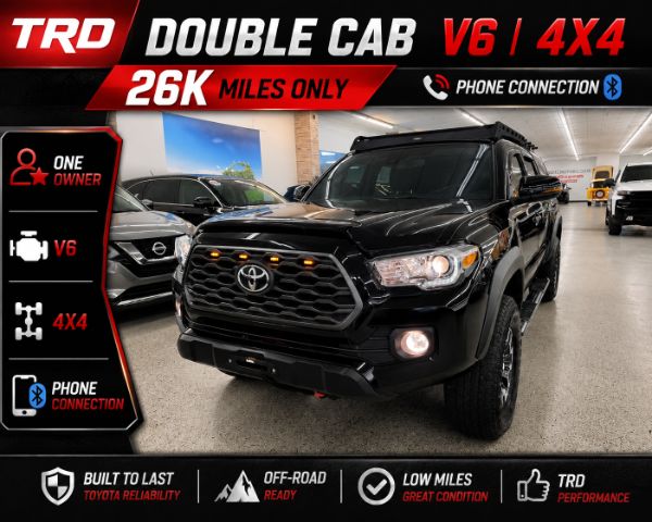 Black 2023 Toyota Tacoma Pickup Truck Four-Wheel Drive 6-Speed Automatic