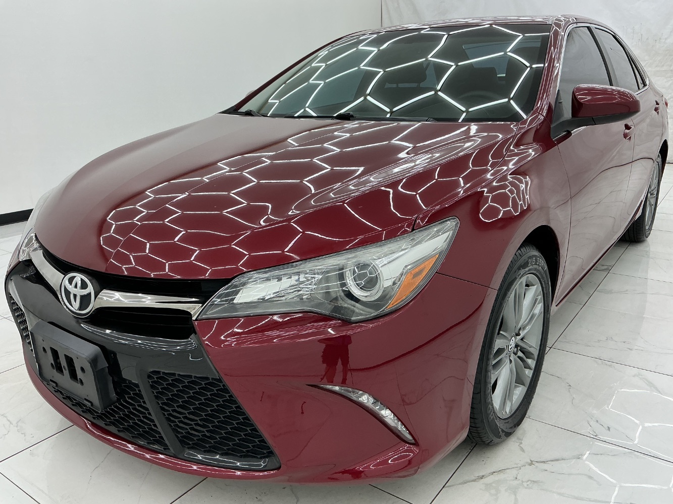 Red 2015 Toyota Camry Sedan Front-Wheel Drive Automatic