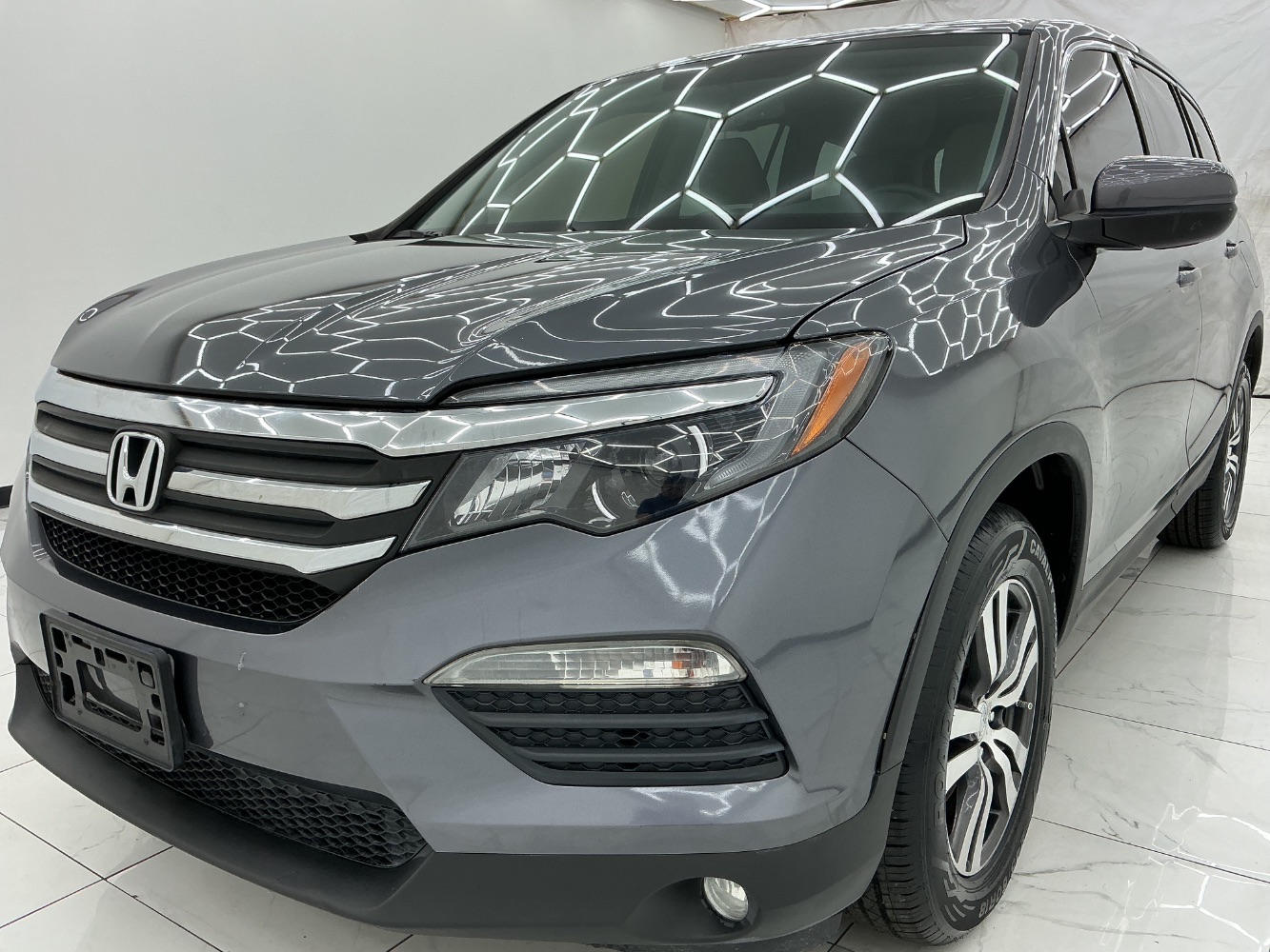 Gray 2016 Honda Pilot SUV / Crossover All-Wheel Drive Automatic
