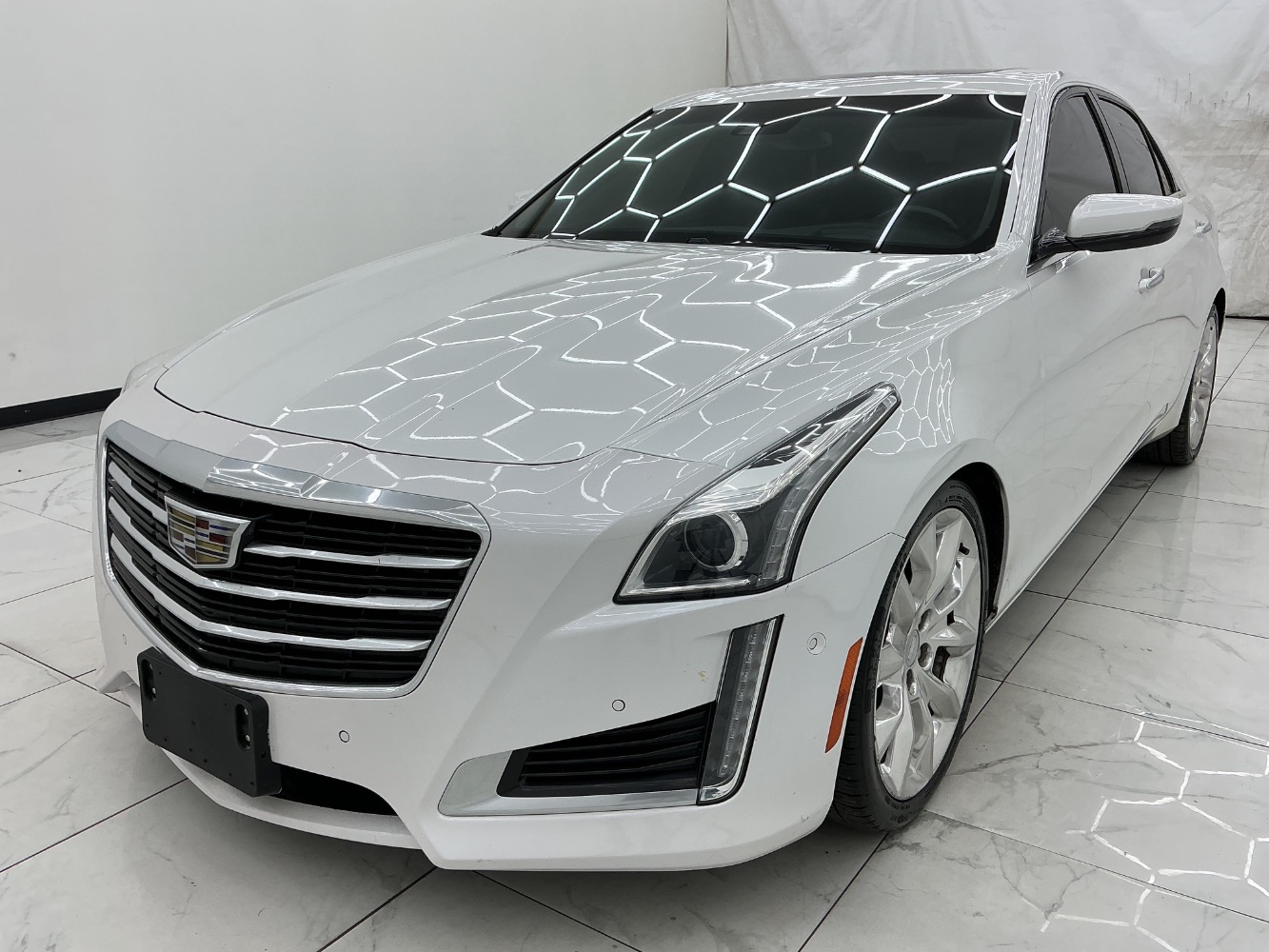 White 2015 Cadillac CTS Sedan Rear-Wheel Drive Automatic