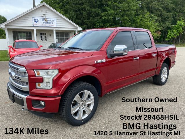 Red 2016 Ford F-150 Pickup Truck Four-Wheel Drive 6-Speed Automatic
