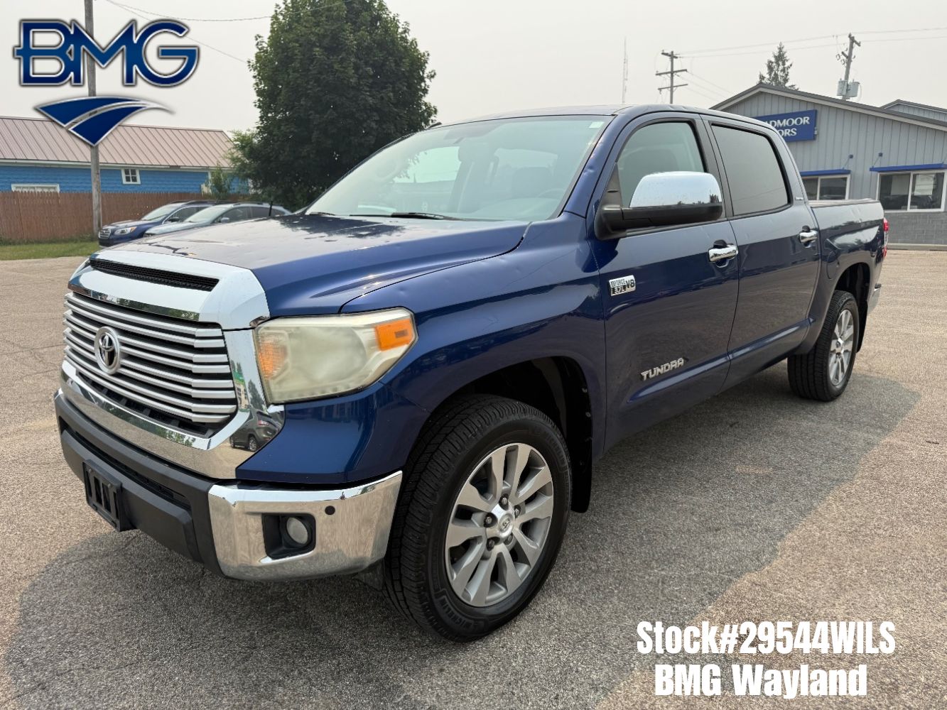 Blue 2014 Toyota Tundra Pickup Truck Four-Wheel Drive Automatic