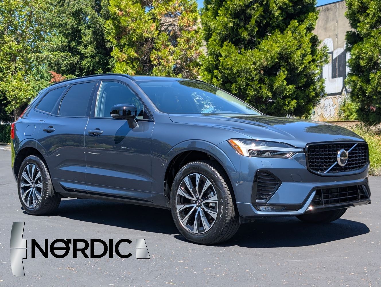 Denim Blue 2025 Volvo XC60 B5 Plus Dark Theme AWD SUV / Crossover All-Wheel Drive 8-Speed Automatic