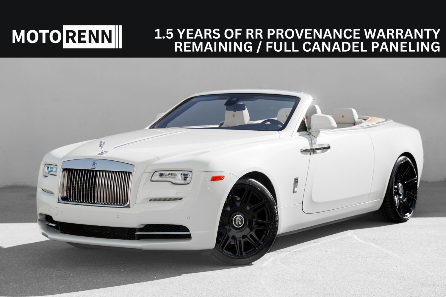 White 2017 Rolls-Royce Dawn Convertible Rear-Wheel Drive Automatic