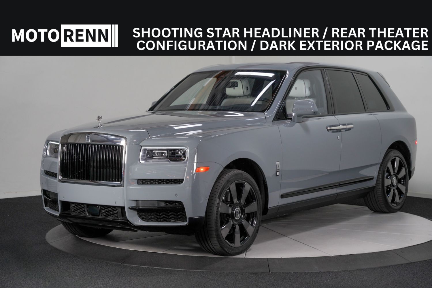 Gray (Burnout Grey) 2022 Rolls-Royce Cullinan SUV / Crossover All-Wheel Drive Automatic