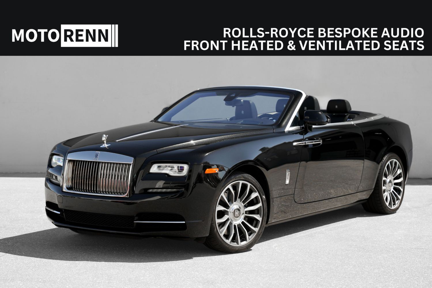 Black 2019 Rolls-Royce Dawn Convertible Rear-Wheel Drive Automatic
