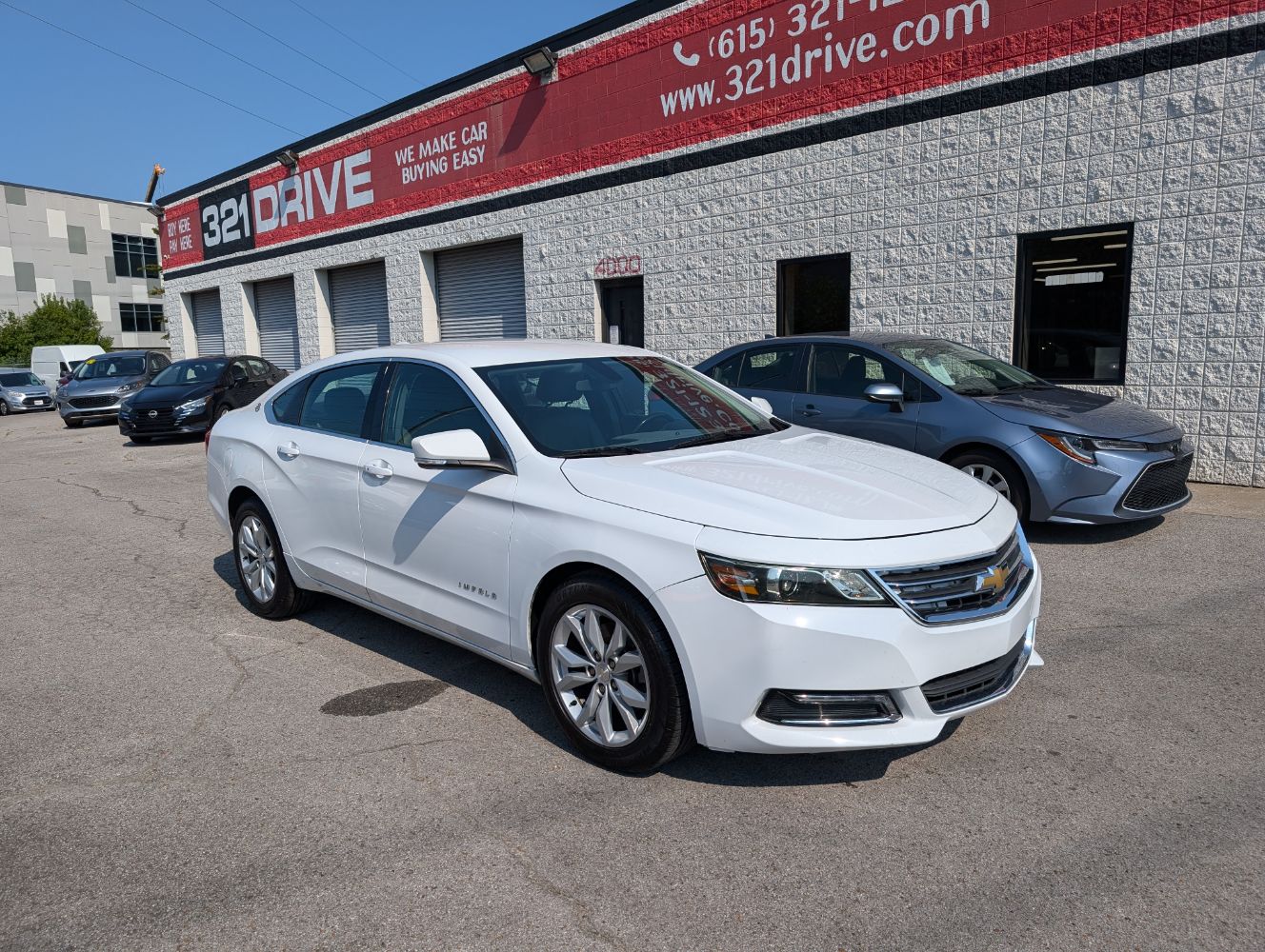 White 2019 Chevrolet Impala Sedan Front-Wheel Drive Automatic