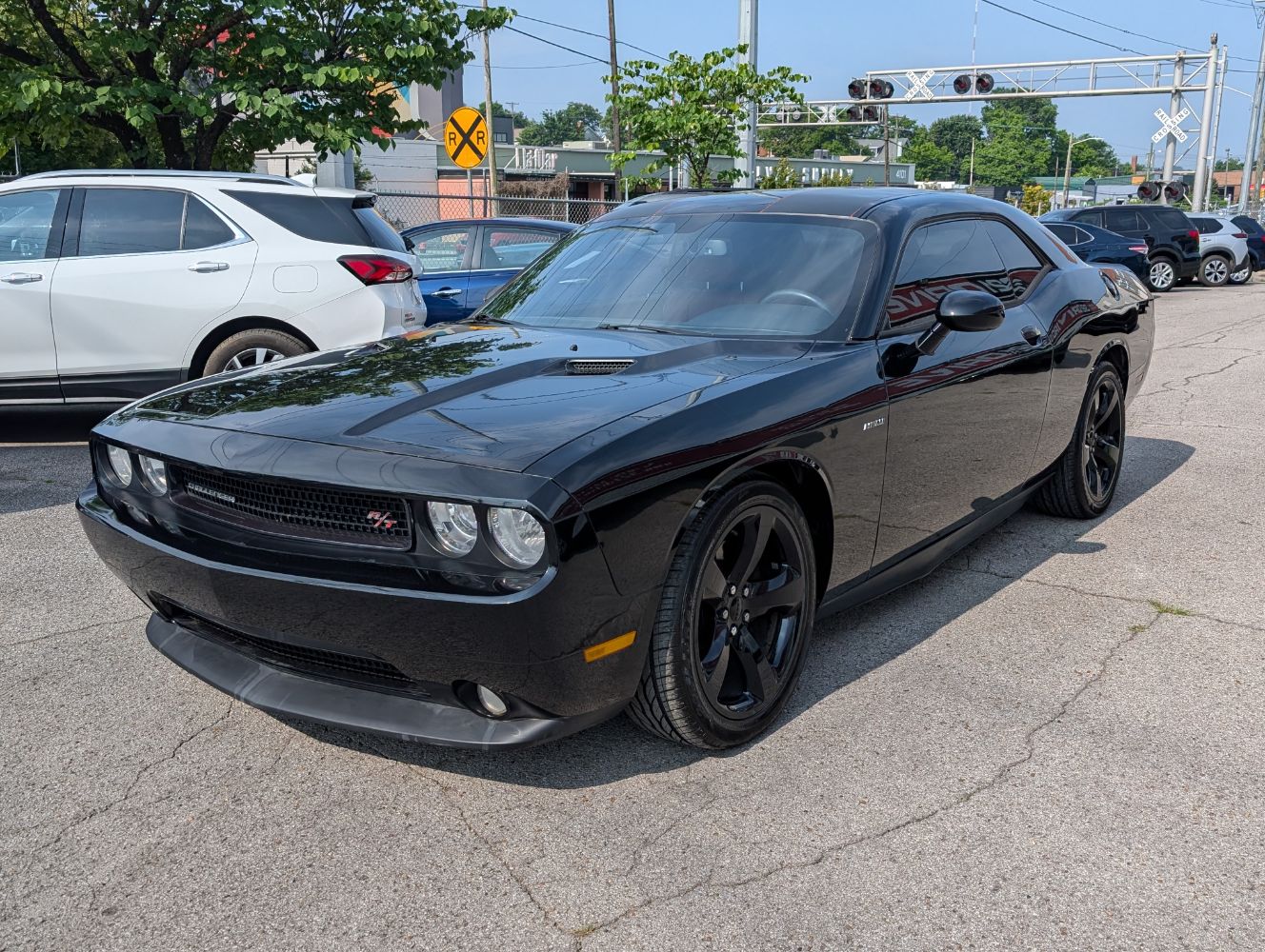 Black 2014 Dodge Challenger R/T RWD Coupe Rear-Wheel Drive Automatic