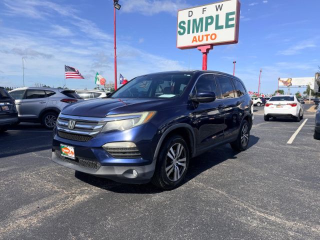 Black (Obsidian Blue Pearl) 2016 Honda Pilot EX-L with Honda Sensing SUV / Crossover All-Wheel Drive 6-Speed Automatic