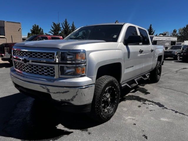 Silver Ice Metallic 2014 Chevrolet Silverado 1500 LT Crew Cab 4WD Pickup Truck Four-Wheel Drive Automatic