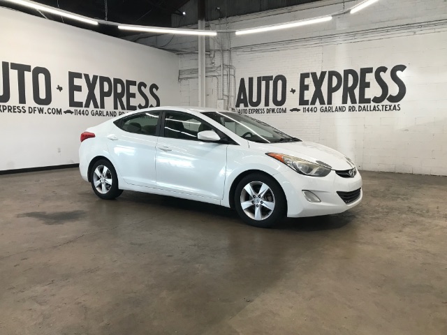 Pearl White 2013 Hyundai Elantra Sedan Front-Wheel Drive Automatic